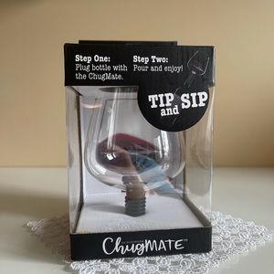 Chugmate Tip and Sip Wine Glass